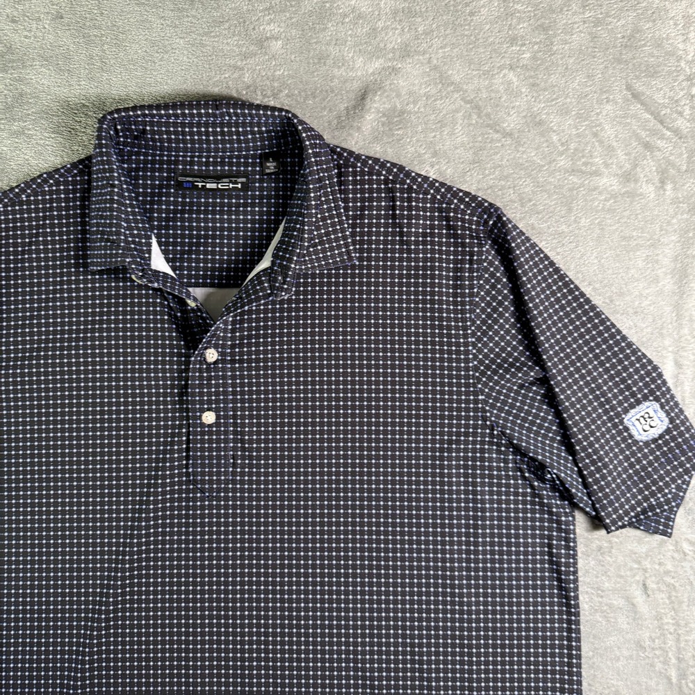 Carnoustie Tech Golf Polo North Ridge Club Shirt Moisture Wicking Performance L